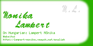 monika lampert business card
