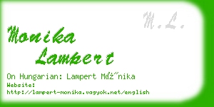 monika lampert business card